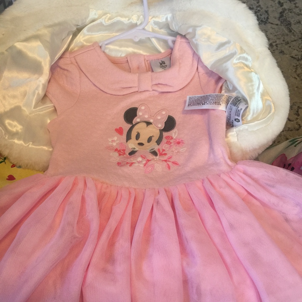 NEW Minnie Mouse Couture Disney little pink dress